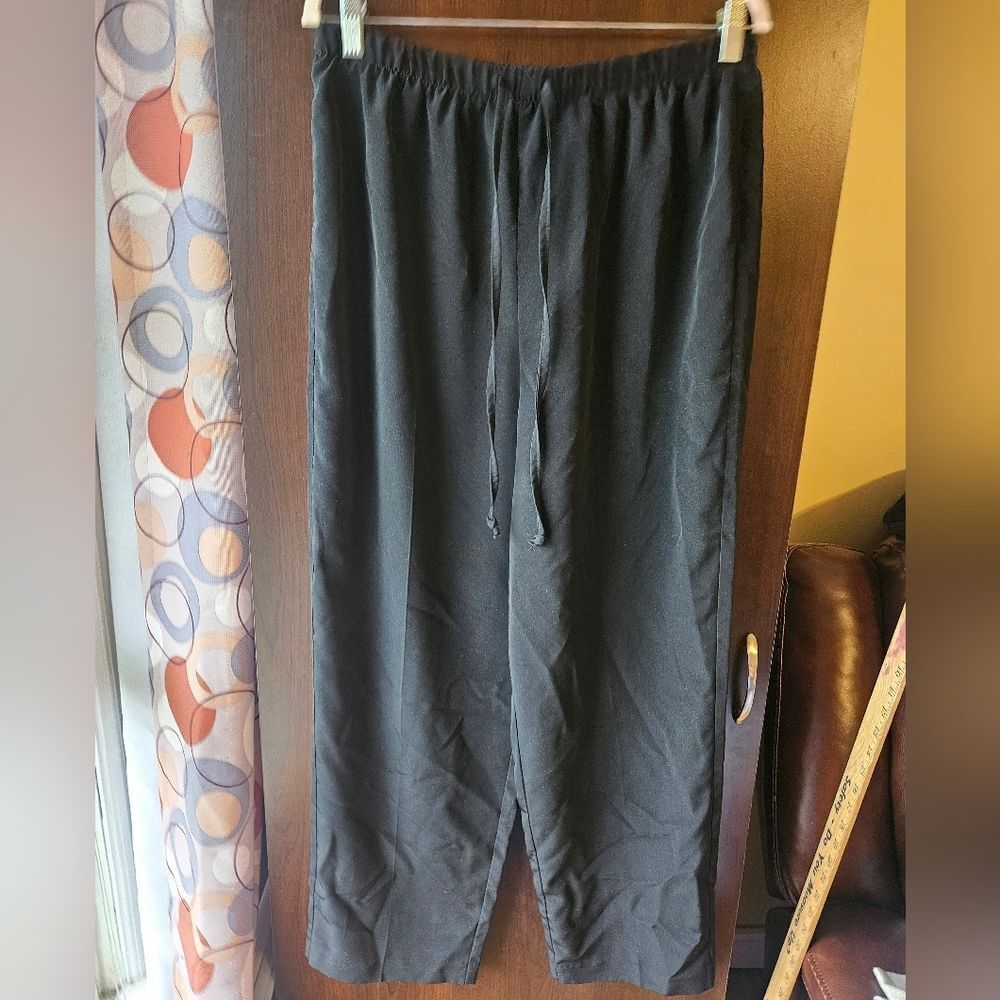 Vintage Bentley Plus Black Women's Drawstring Pants Size XL